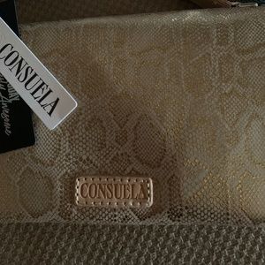 Consuela Leather Snakeprint cross body handbag